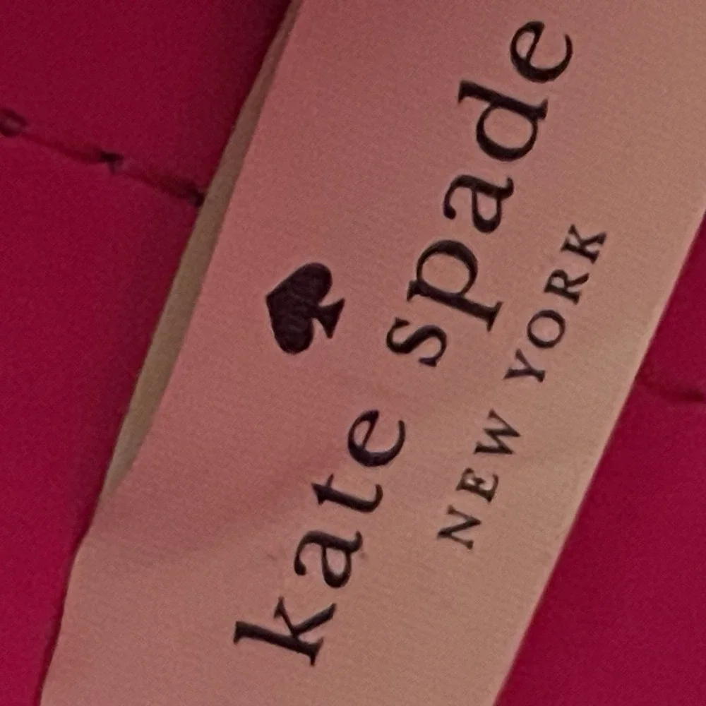Kate Spade‎ Black & Hot Pink Leather Tote Bag Large - Picture 5 of 16